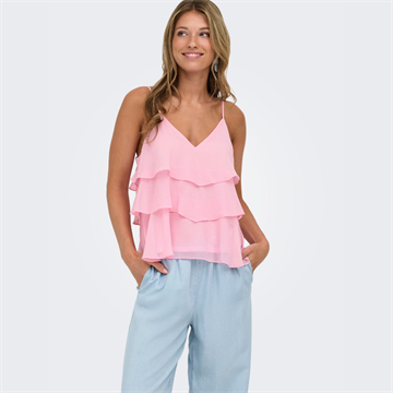  ONLY LINN LIFE FLOUNCE SINGLET ROMANCE ROSE - 15351364